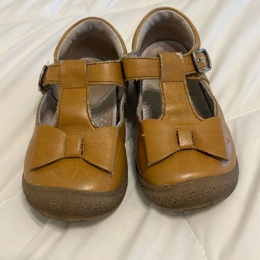 Emma Brown Bow T-Strap Mary Jane